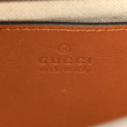 Gucci New Canvas Charisma Calfskin Crystal GG Monogram Mini Diana Tote Bag Camel Ebony 6 of 13