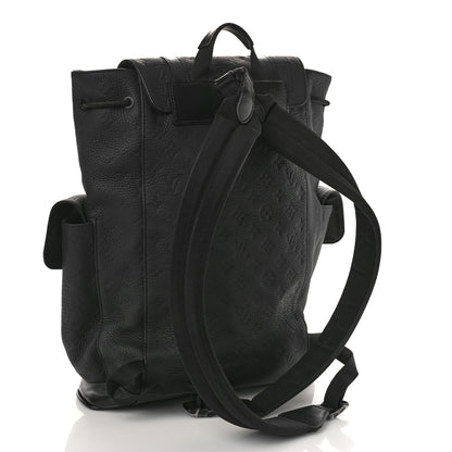 Louis Vuitton Taurillon Monogram Christopher MM Backpack Black 3 of 9