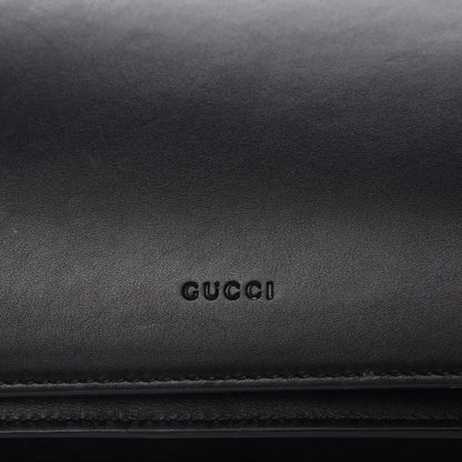 Gucci Calfskin Bamboo Web Large Dionysus Top Handle Bag Black Bright Evergreen Hibiscus Red 10 of 12