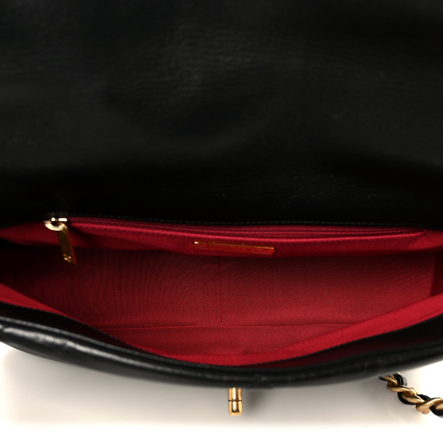 Chanel Goatskin Quilted Large Chanel 19 Flap Black 5 of 10