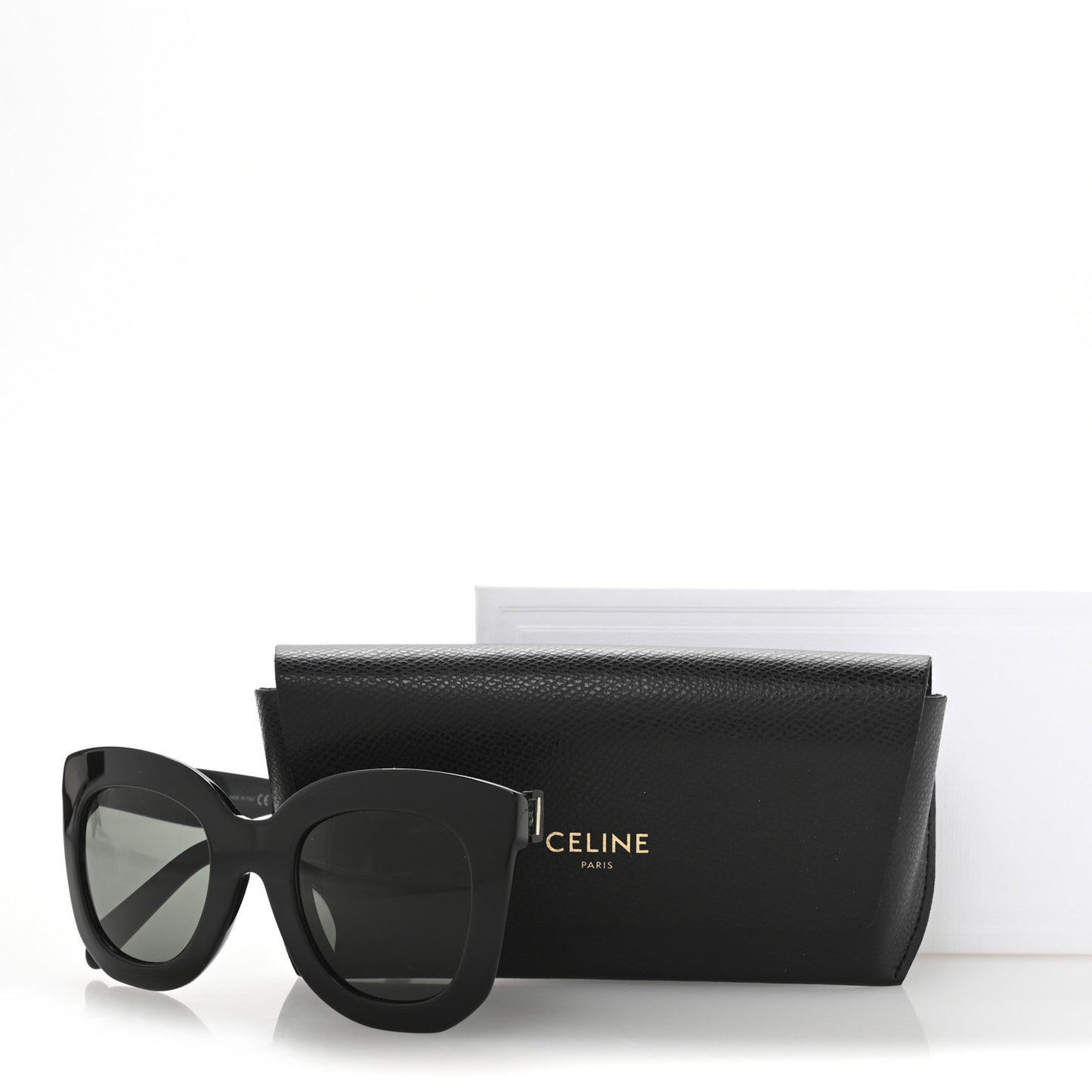 Oversized Round Sunglasses CL4005FN Black