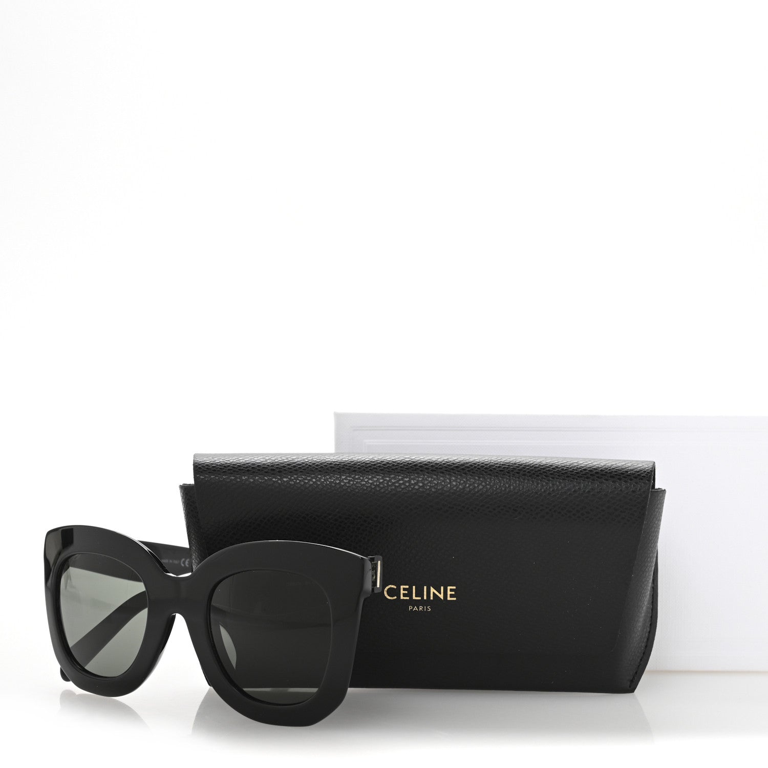 Celine Oversized Round Sunglasses CL4005FN Black 8 of 8