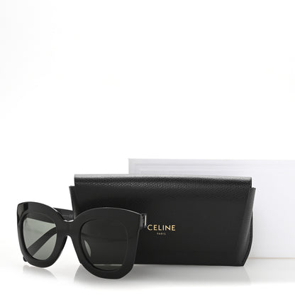 Celine Oversized Round Sunglasses CL4005FN Black 8 of 8