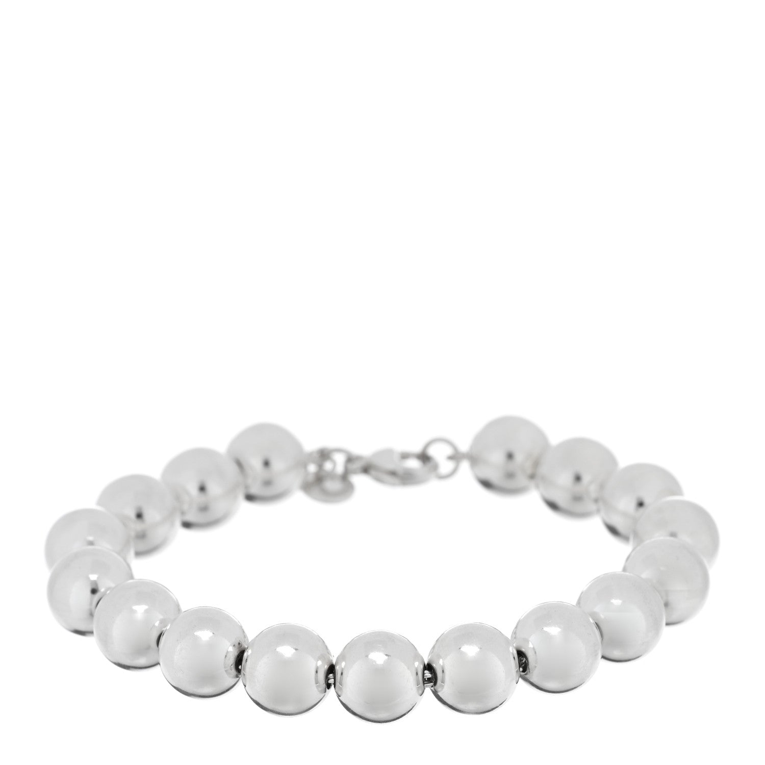 Tiffany Sterling Silver 10mm HardWear Ball Bracelet 1 of 3