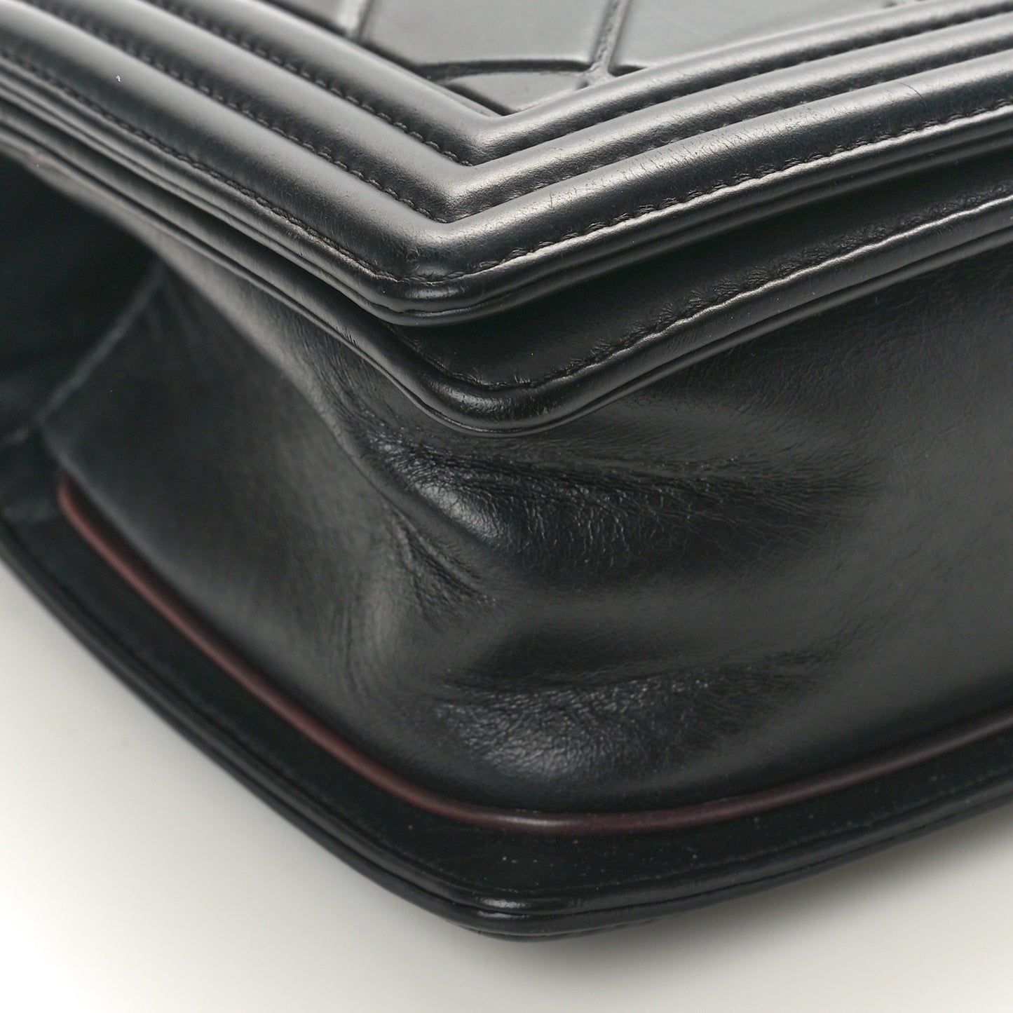 Calfskin Embossed Medium Paris Salzburg Boy Flap Black