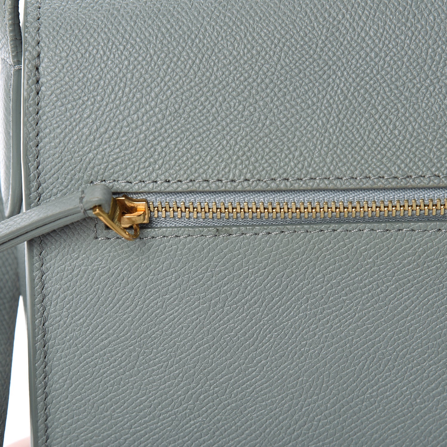 Celine Grained Calfskin Compact Trotteur Cloud 8 of 12