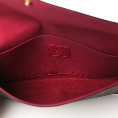 Louis Vuitton Monogram Pochette Felicie Chain Wallet Fuchsia 6 of 11