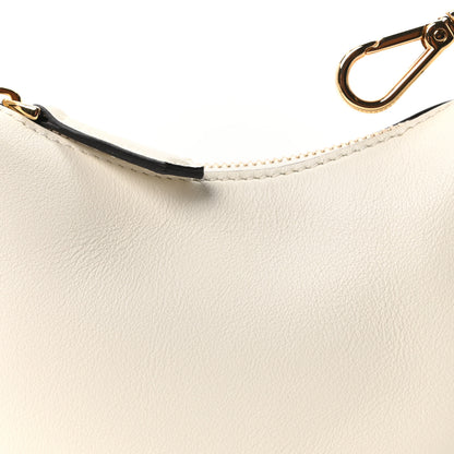 Fendi Vitello Grace Matte Nano Fendigraphy Hobo Charm White Ice 8 of 11