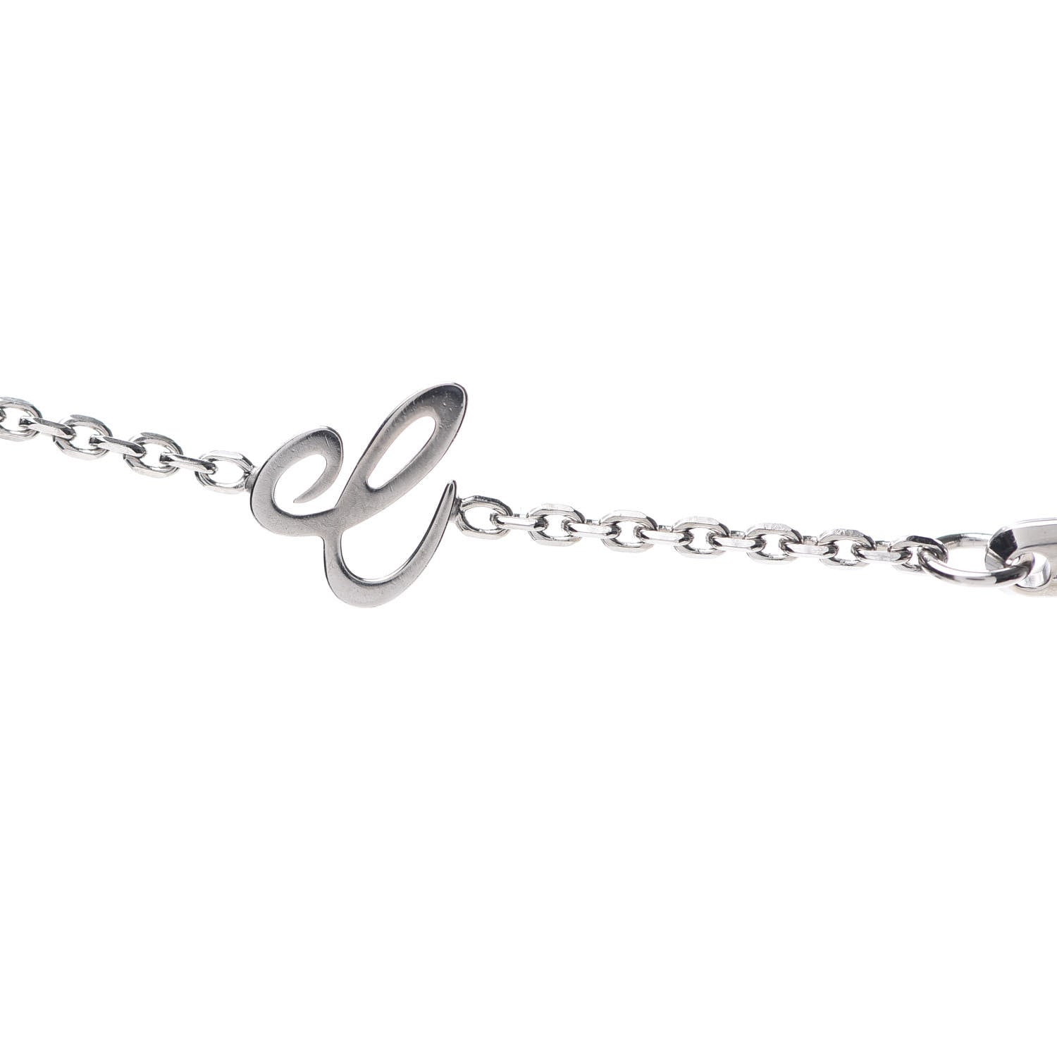 Chopard 18K White Gold Pave Diamond Good Luck Charms Evil Eye Pendant Necklace 5 of 9