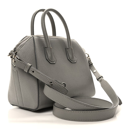 Givenchy Sugar Goatskin Mini Antigona Pearl Grey 3 of 9