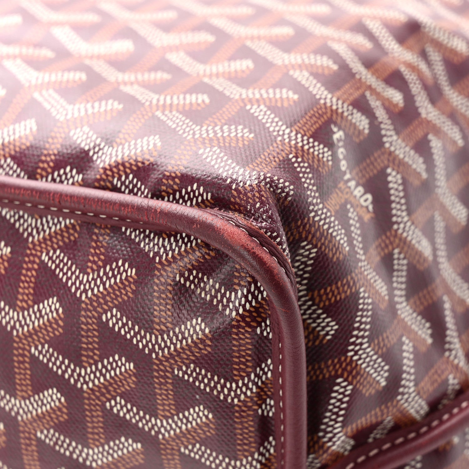 Goyard Goyardine Reversible Anjou PM Burgundy 12 of 14