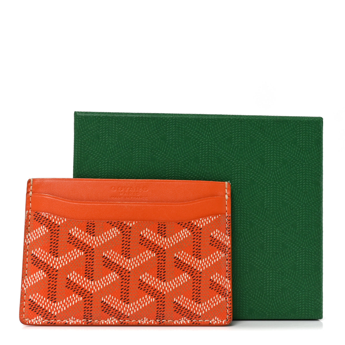 Goyardine Saint Sulpice Card Holder Orange