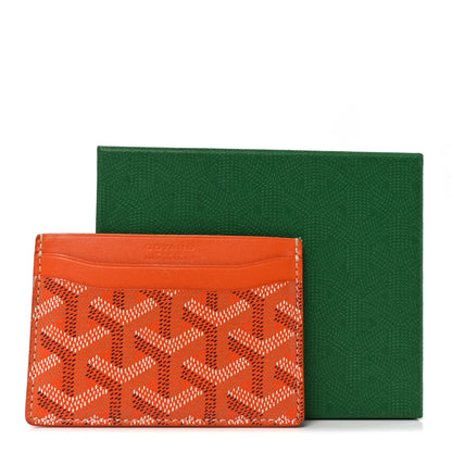 Goyard Goyardine Saint Sulpice Card Holder Orange 7 of 7