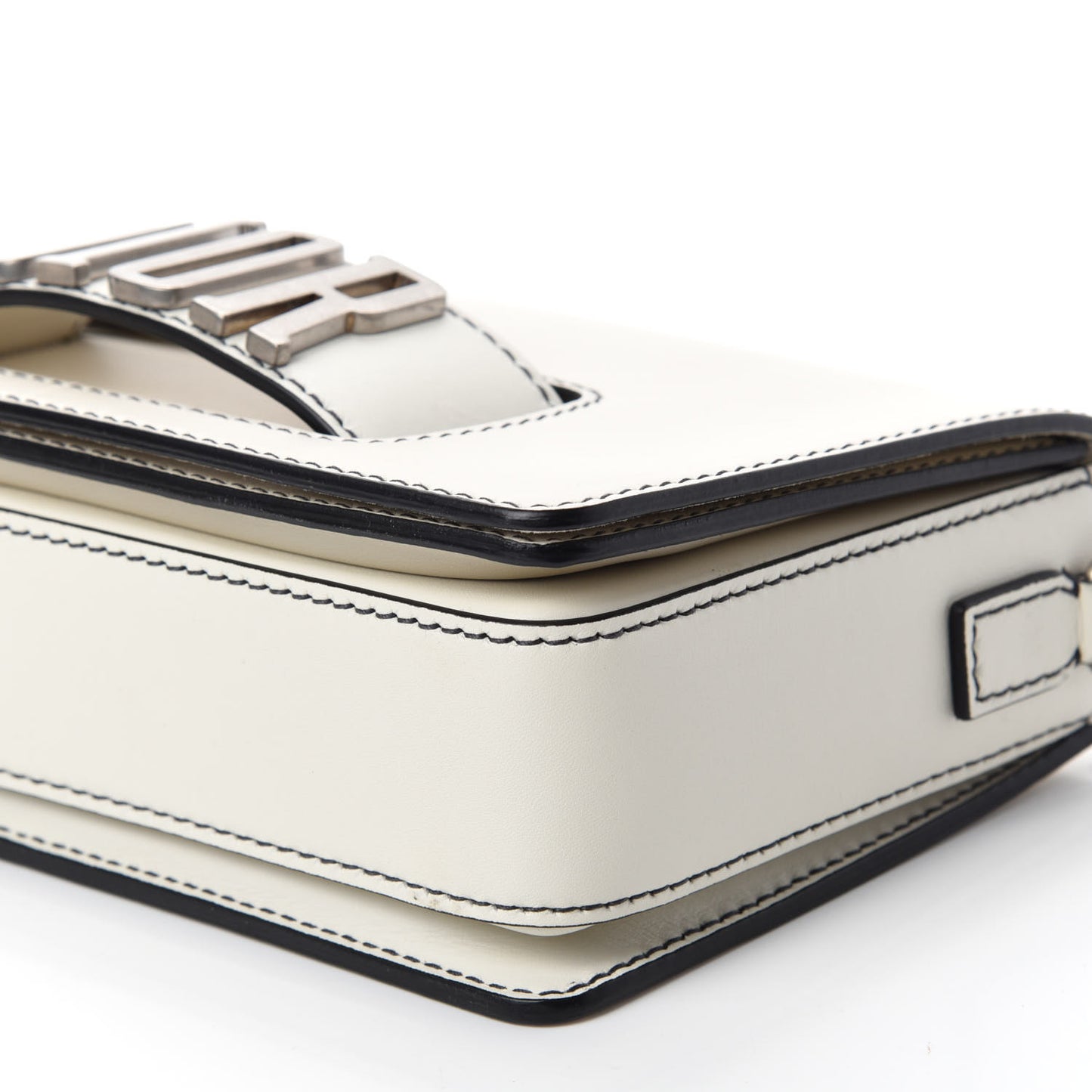 Smooth Calfskin Dio(r)evolution Flap Bag Off White