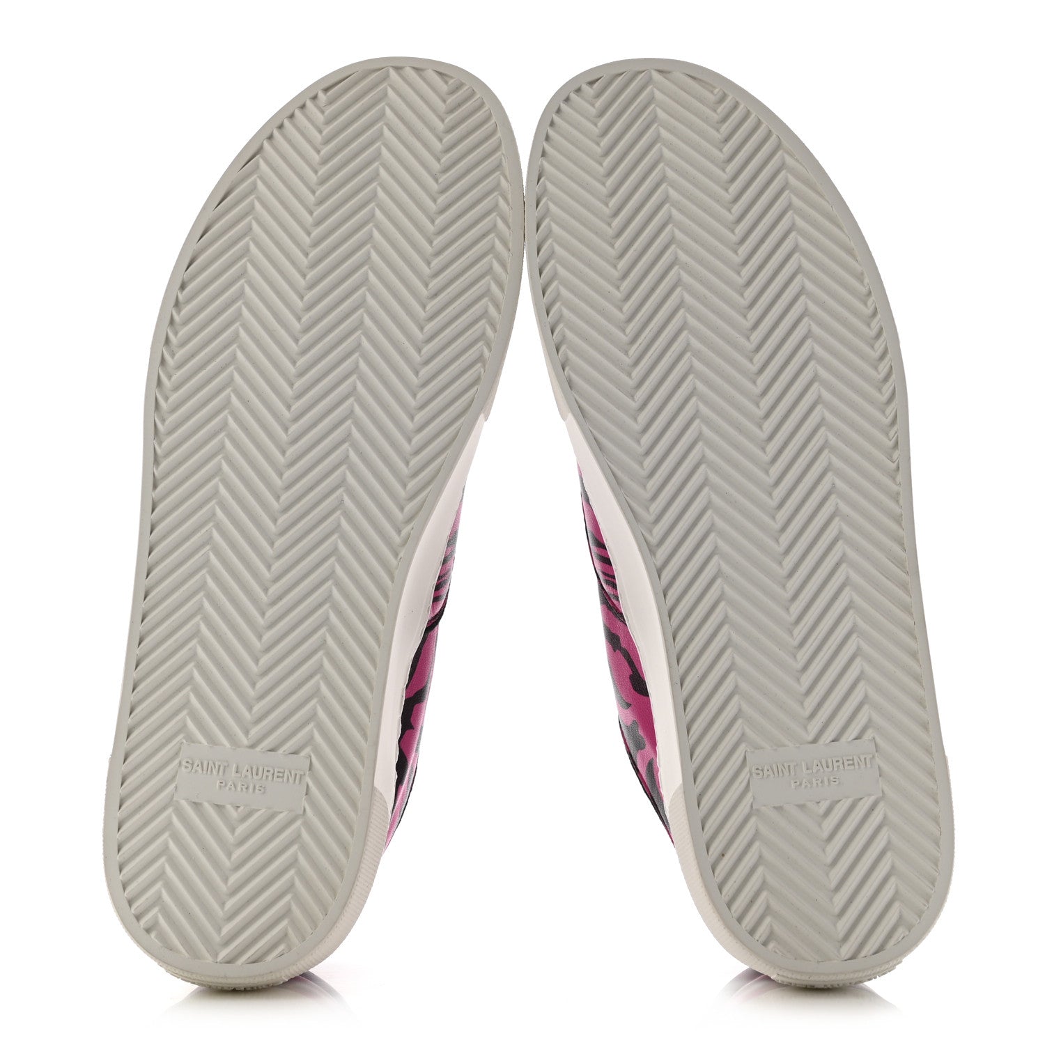 Saint Laurent Nappa Zebra Venice Sneakers 40 Fuchsia Black 5 of 12