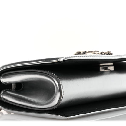Dolce & Gabbana Metallic Nappa Quilted Mini Devotion Crossbody Bag Silver 8 of 13
