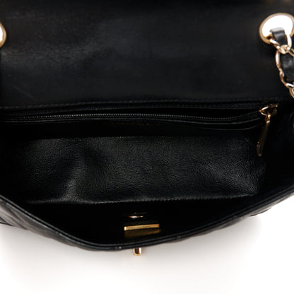 Chanel Lambskin Quilted Mini Rectangular Flap Black 5 of 11
