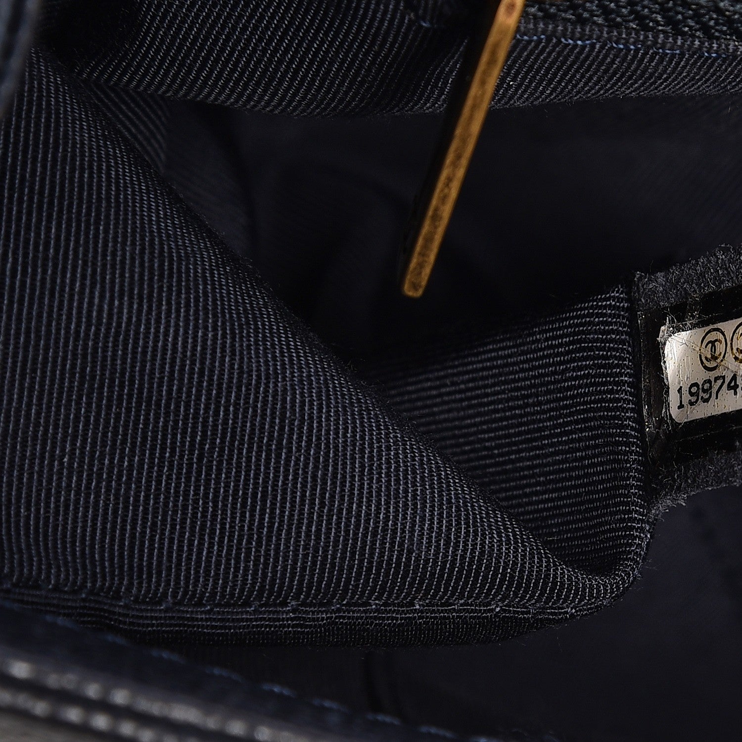 Chanel Caviar Quilted New Medium Boy Flap Dark Navy Blue 7 of 13