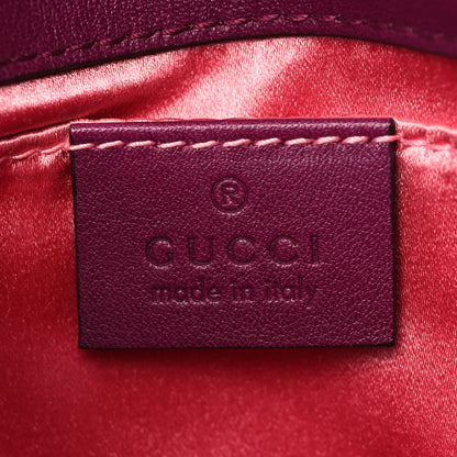 Gucci Velvet Matelasse Mini GG Marmont Shoulder Bag Fuchsia Violet Cyclamen 6 of 6