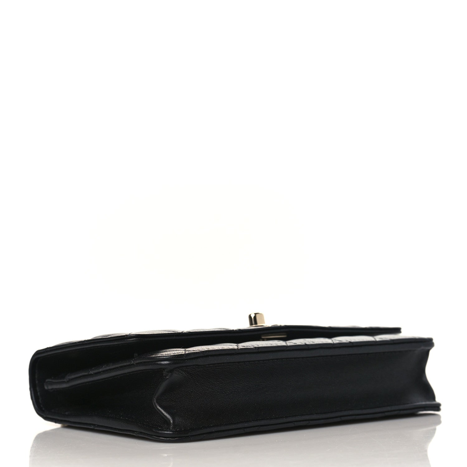 Chanel Lambskin Quilted Trendy CC Wallet On Chain WOC Black 6 of 23