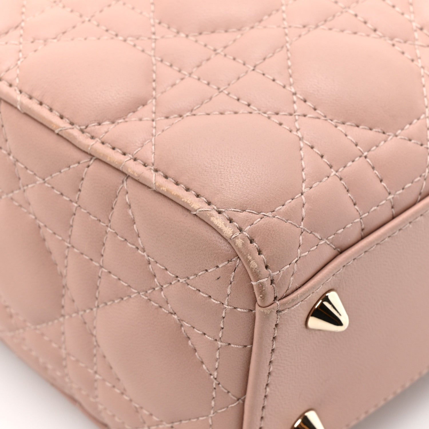 Christian Dior Lambskin Cannage Small My ABCDior Lady Dior Fard 16 of 17