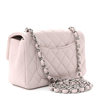 Chanel Lambskin Quilted Mini Rectangular Flap Light Pink 2 of 11