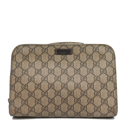 Gucci GG Plus Monogram Large Toiletry Case Brown 1 of 10