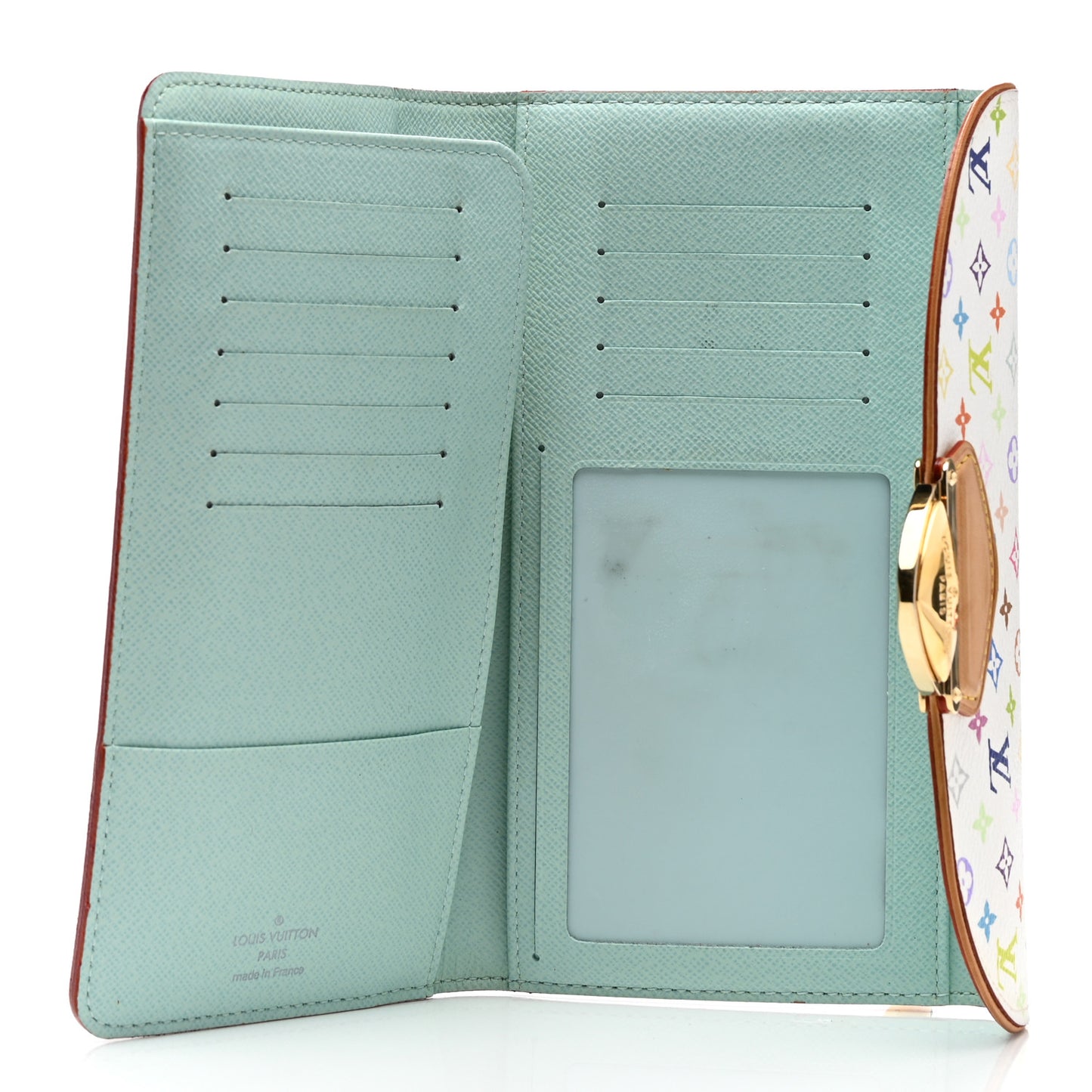 Monogram Multicolor Eugenie Wallet White Anie