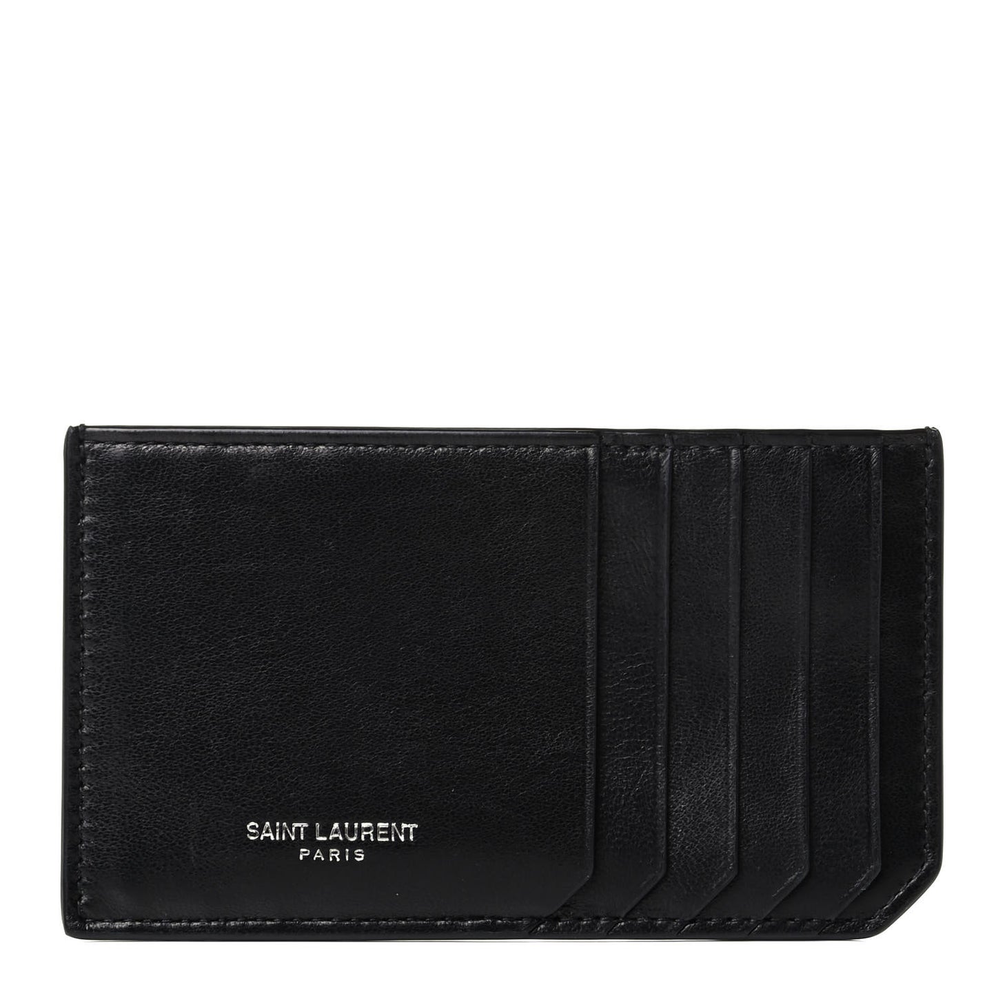 Lambskin 5 Fragments Card Holder Black