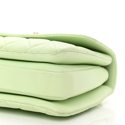 Chanel Lambskin Quilted Small Trendy CC Flap Dual Handle Bag Light Green 10 of 10