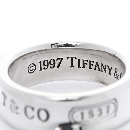Tiffany Sterling Silver 1837 Band Ring 55 7.25 5 of 5