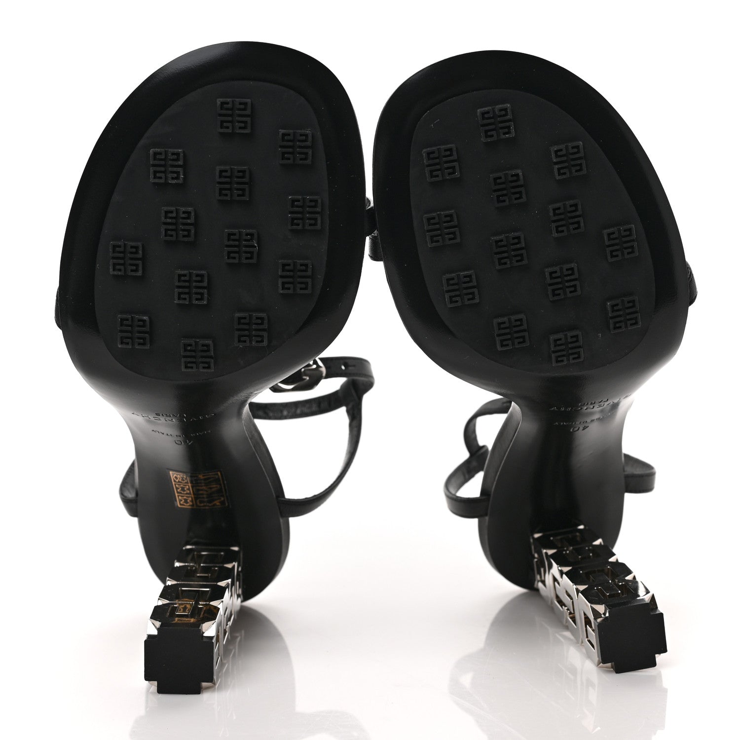 Givenchy Smooth Nappa G Cube 105mm Sandals 40 Black 5 of 7