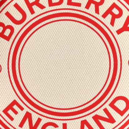 Burberry Canvas Calfskin Louise Bag Natural 9 of 11