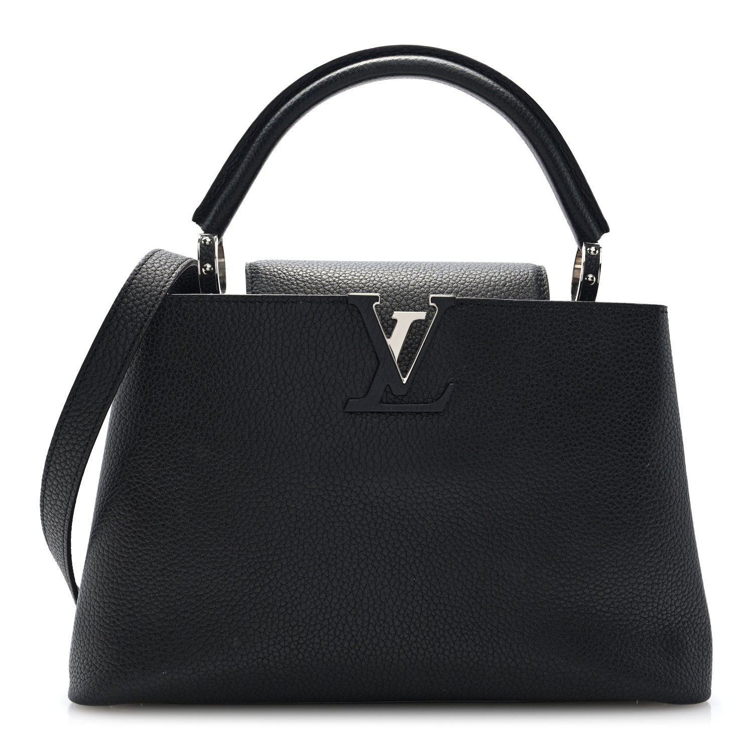 Louis Vuitton Taurillon Capucines PM Black 1 of 9