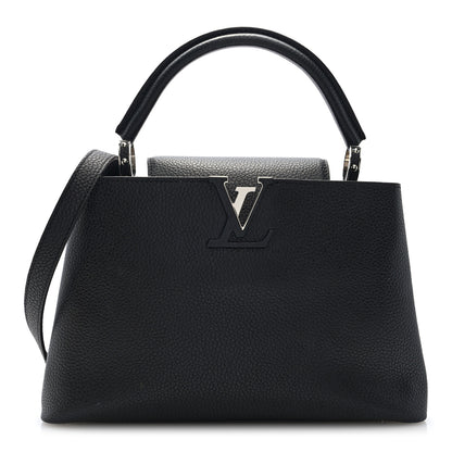 Louis Vuitton Taurillon Capucines PM Black 1 of 9