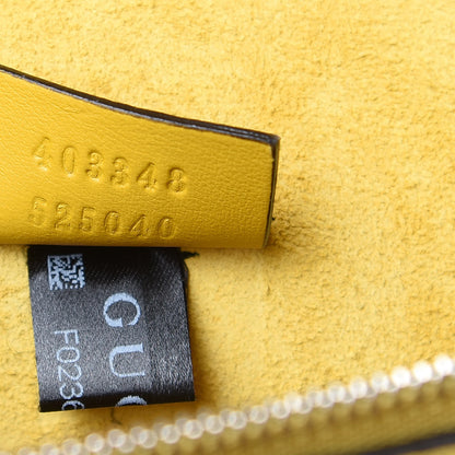 Gucci GG Supreme Monogram Crystal Bow Embroidered Medium Dionysus Shoulder Bag Yellow 7 of 9