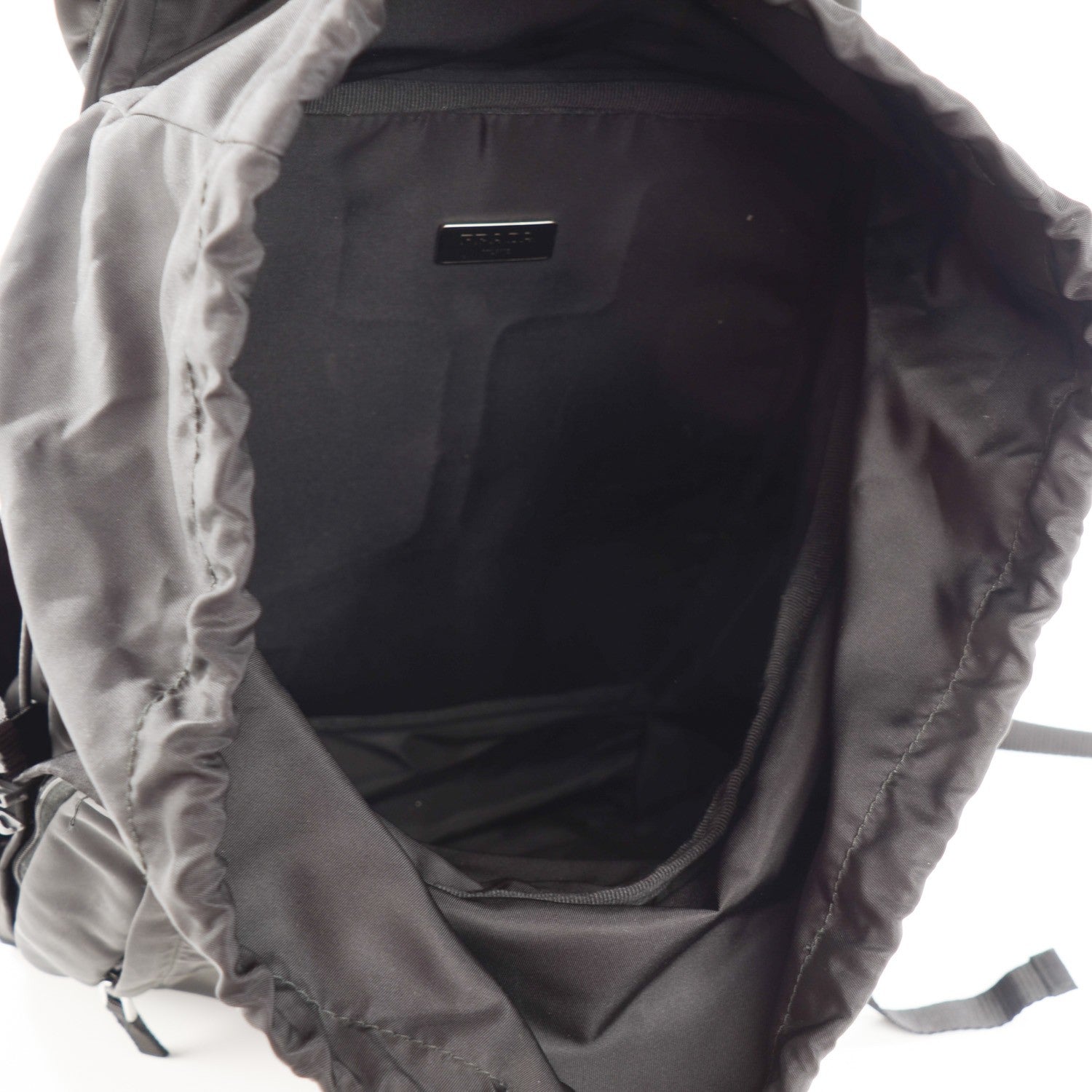 Prada Tessuto Nylon Double Buckle Backpack Black 5 of 7