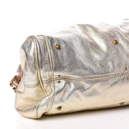 Chloe Metallic Calfskin Paddington Satchel Gold 6 of 13