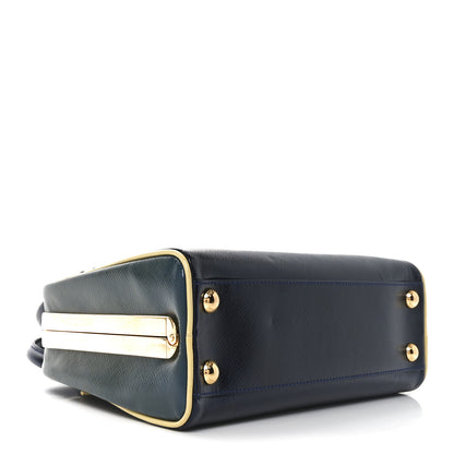 Prada Saffiano Vernice Pyramid Bag Royal Azzurr 4 of 9