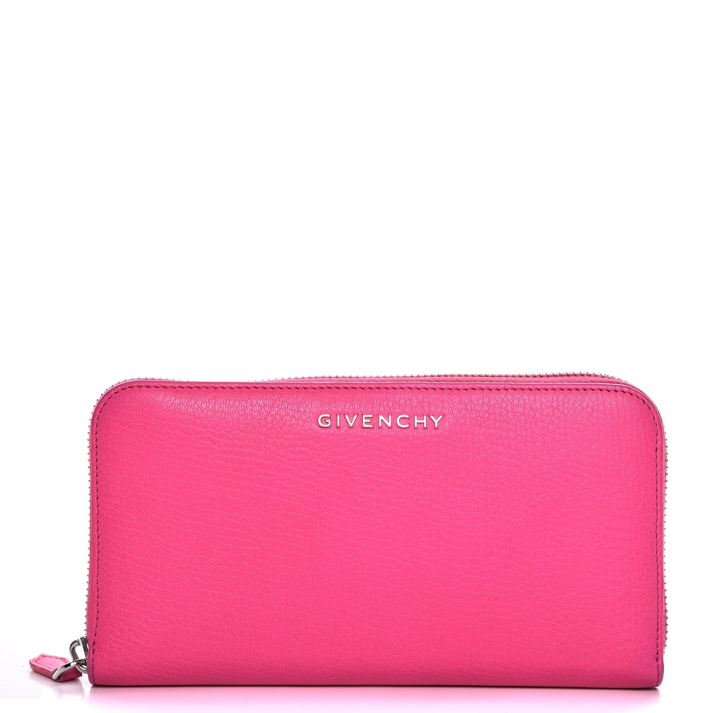 Sugar Goatskin Pandora Zip Around Wallet Shocking Pink