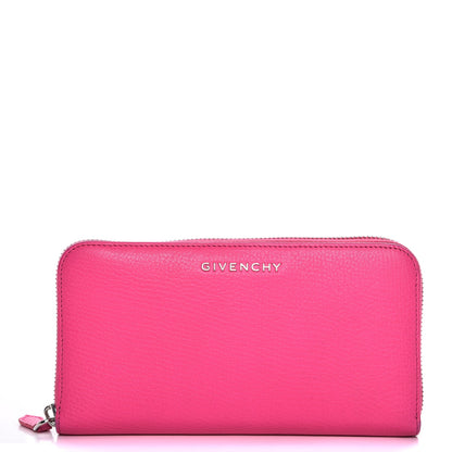 Givenchy Sugar Goatskin Pandora Zip Around Wallet Shocking Pink 1 of 12