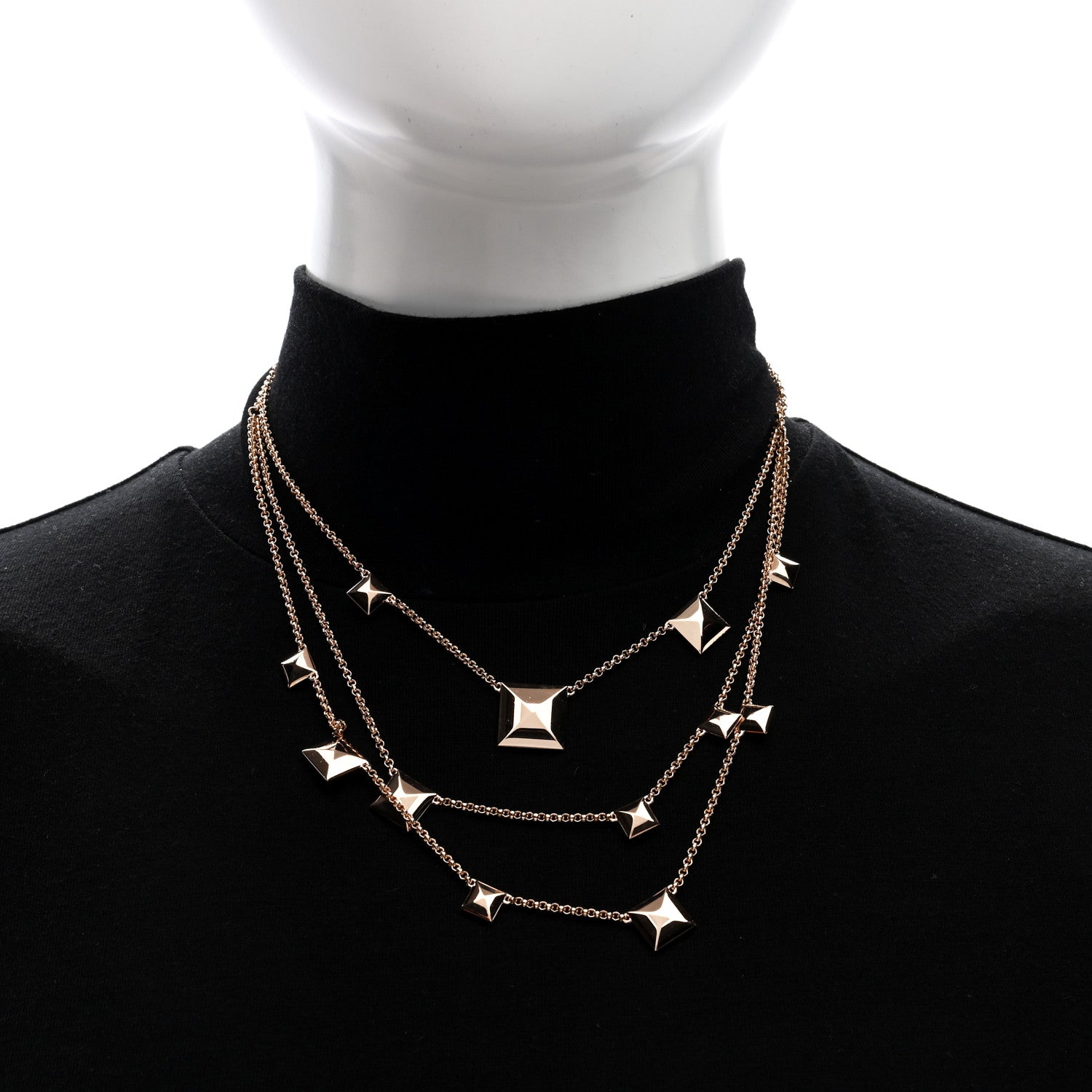 Hermes 18K Rose Gold Clou d'H Necklace 2 of 5