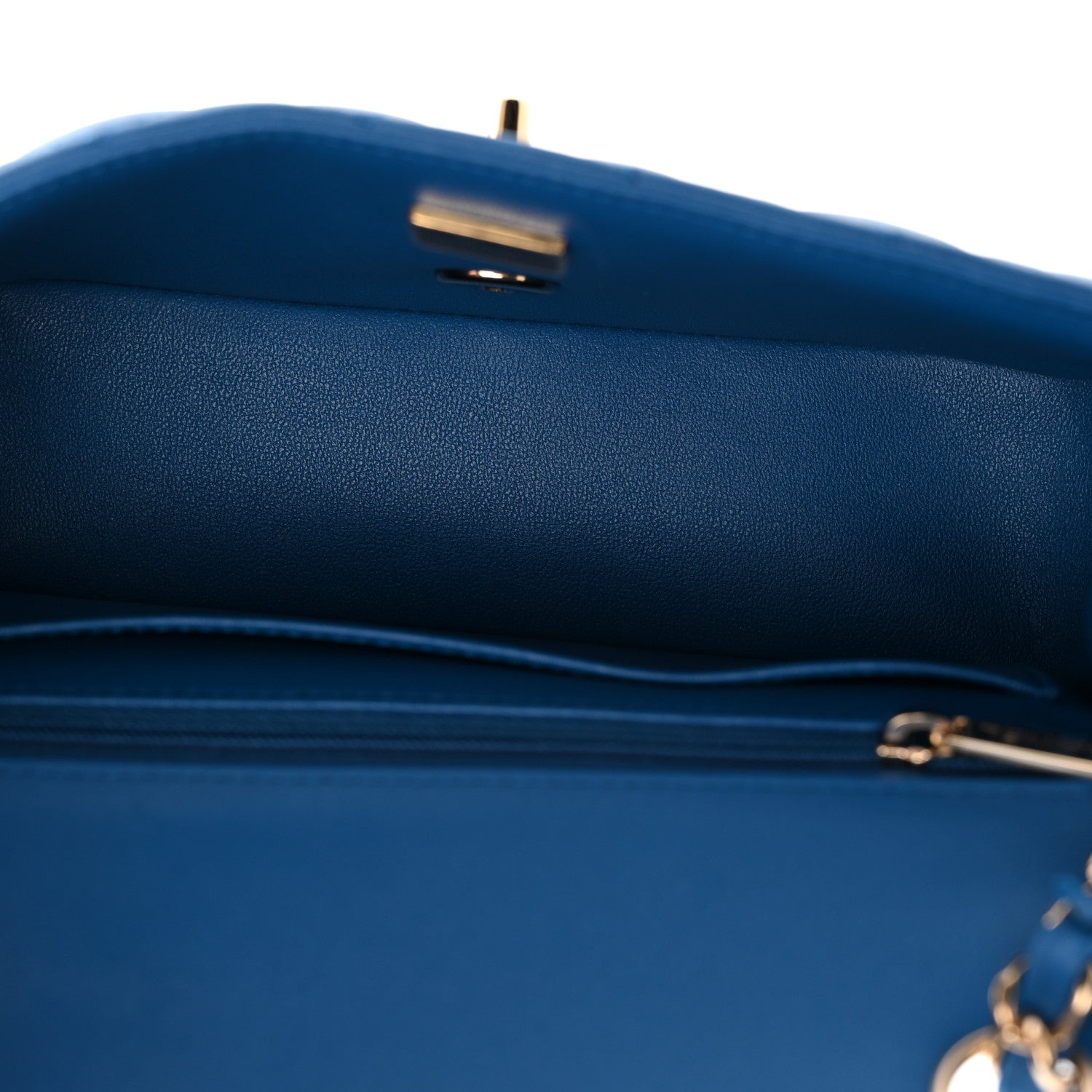 Chanel Lambskin Quilted Mini Rectangular Flap Blue 5 of 10