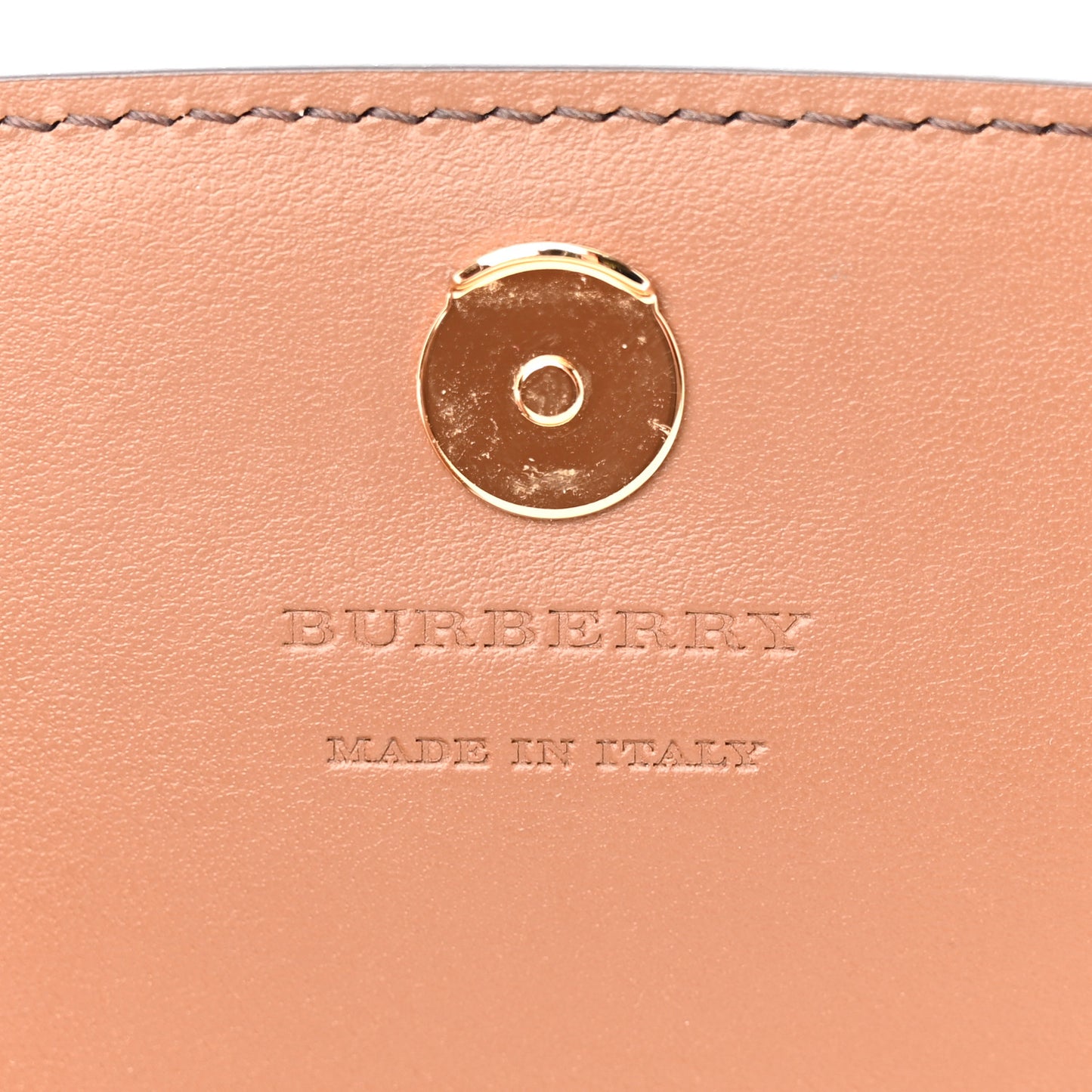 Derby Calfskin House Check Henley Wallet On Chain Tan