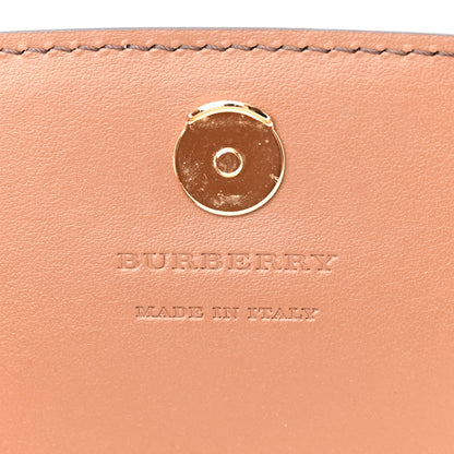 Burberry Derby Calfskin House Check Henley Wallet On Chain Tan 6 of 14