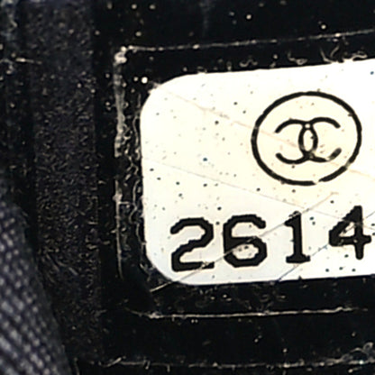 Chanel Calfskin Wool Embroidered Paris Hamburg Medium Gabrielle Hobo Dark Navy Blue 7 of 10