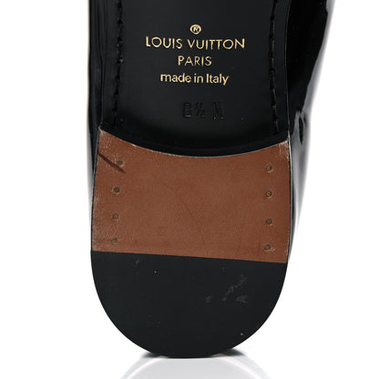 Louis Vuitton Patent Monogram Mens Club Loafers 8.5 Anthracite 7 of 16