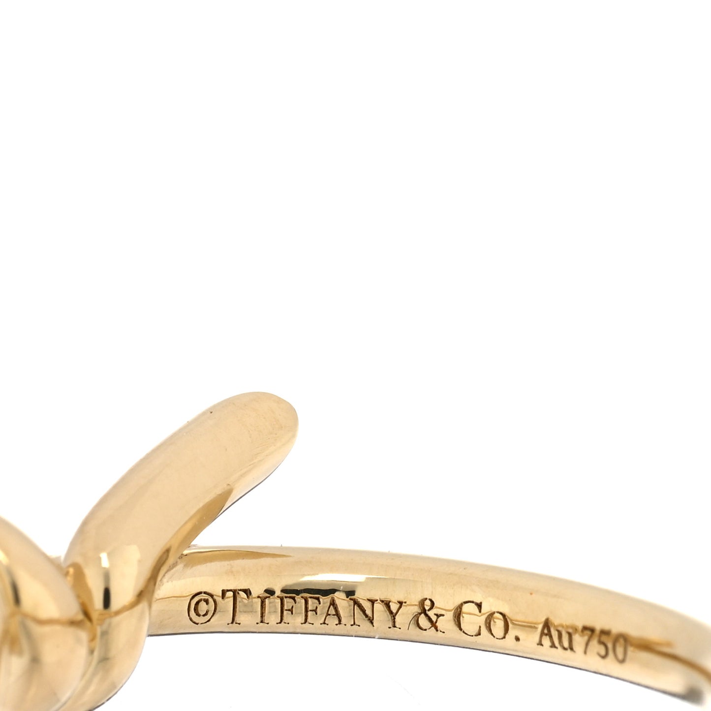 18K Yellow Gold Knot Ring 48 4.5