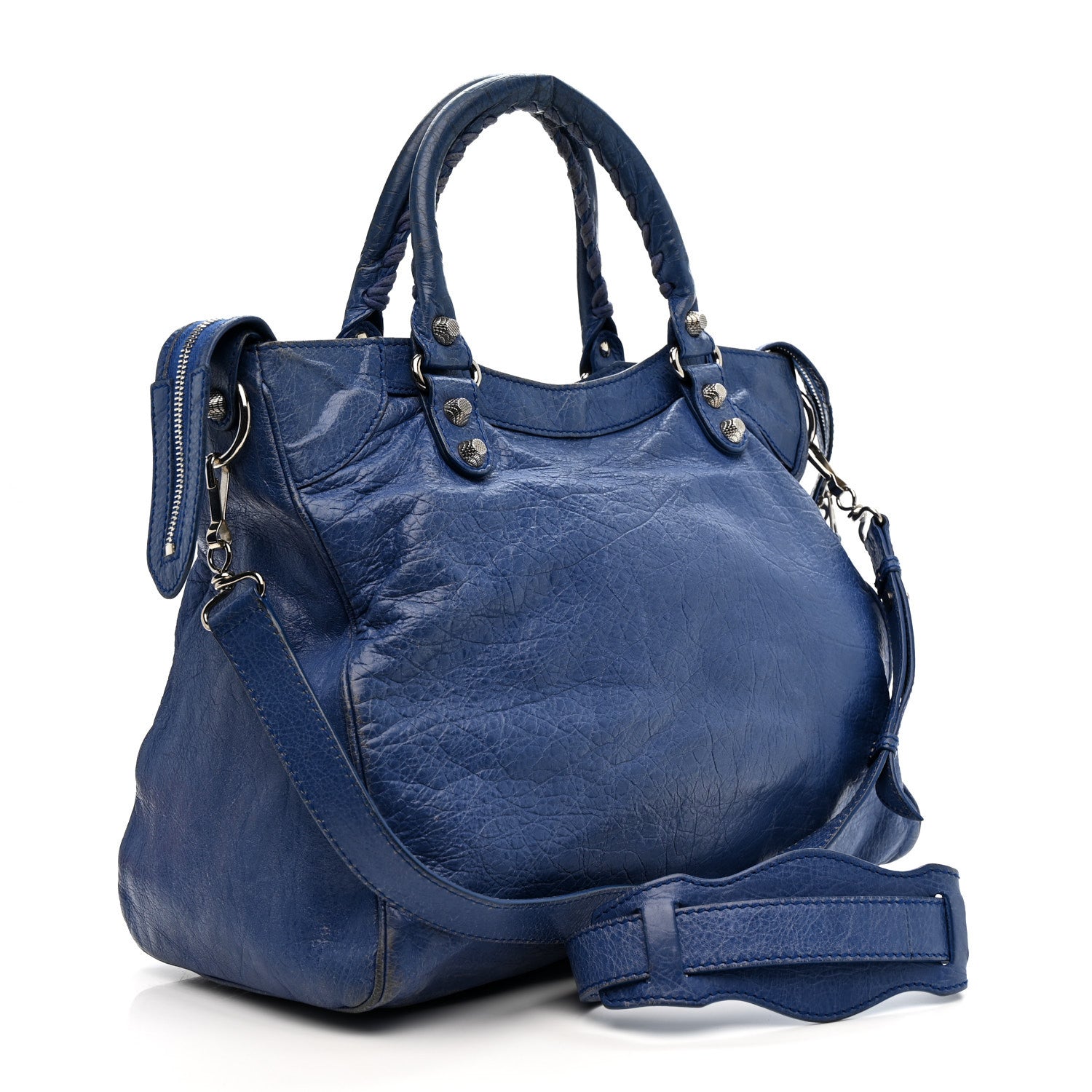Balenciaga Agneau Giant 12 Silver Hardware Velo Bleu Glacier 4 of 21