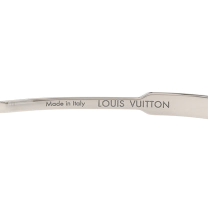 Louis Vuitton Metal Swarovski Crystal Cyclone Sunglasses Z1815U Silver 5 of 9